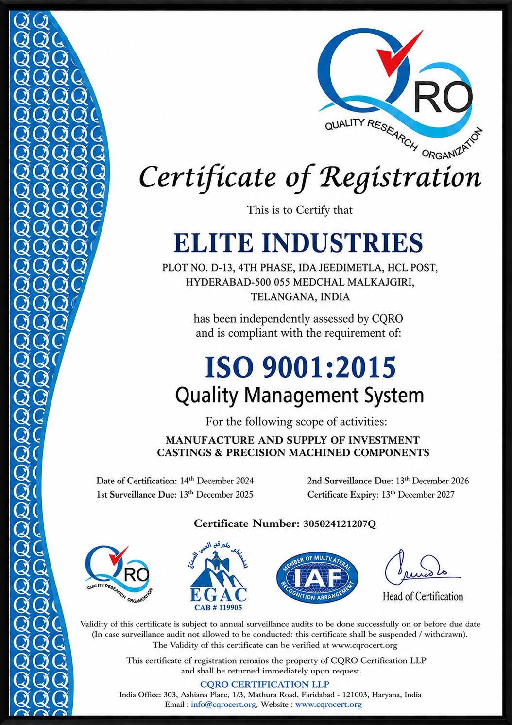 Certification & Standards